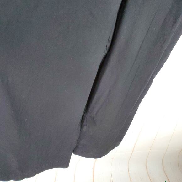 Anthropologie Maeve The Colette Portside Jumpsuit Sz 12 Black Sleeveless Pockets - Picture 9 of 16